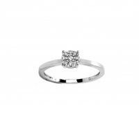 Anello Promesse Donna in Oro bianco FM013